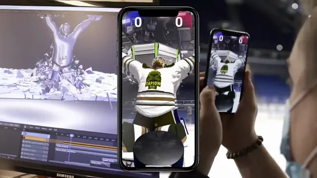 Arena AR · hockey game concept · case reel