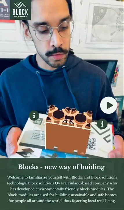 Block Solutions · AR product presentation · case reel
