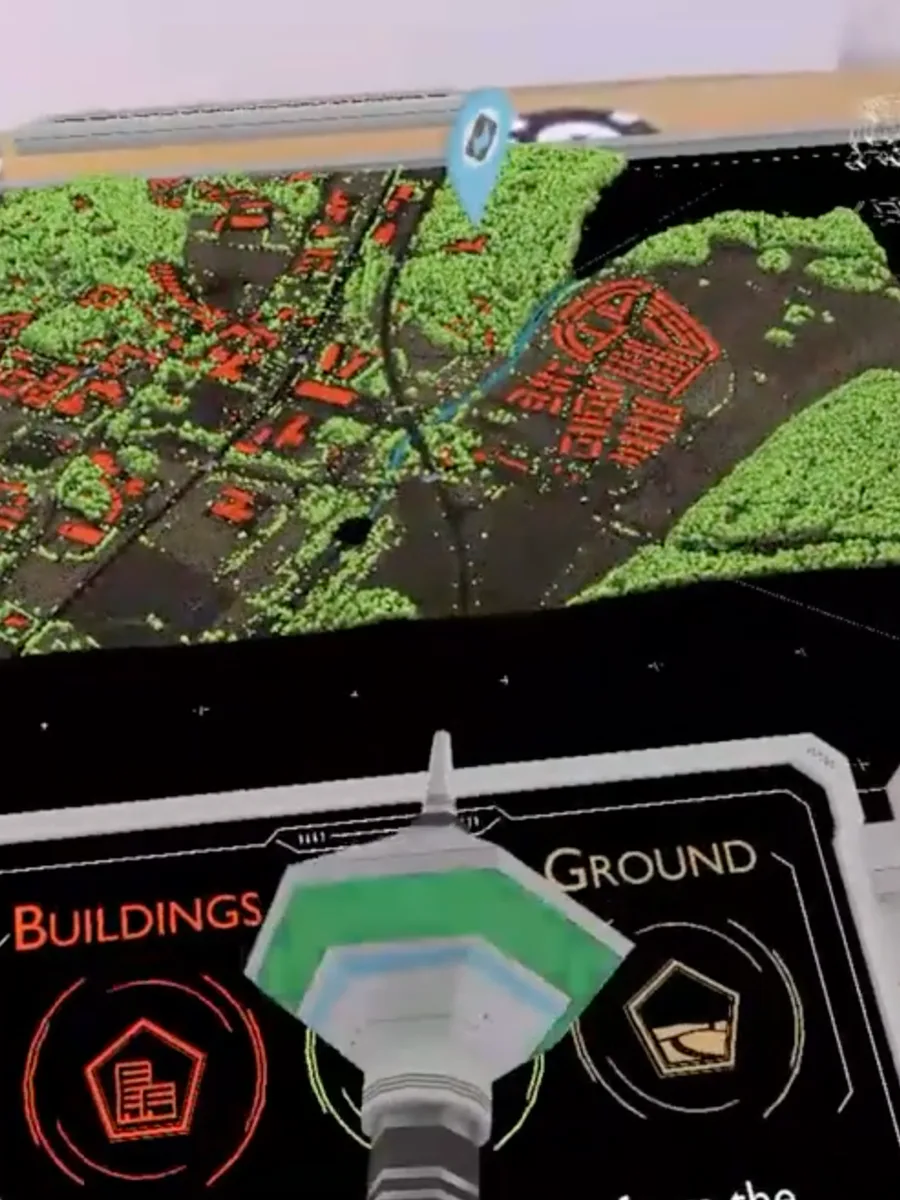 FGI · point-cloud hologram · case reel