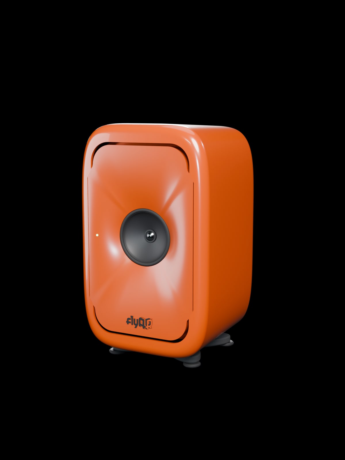 FM3 monitor in flyAR orange finish.