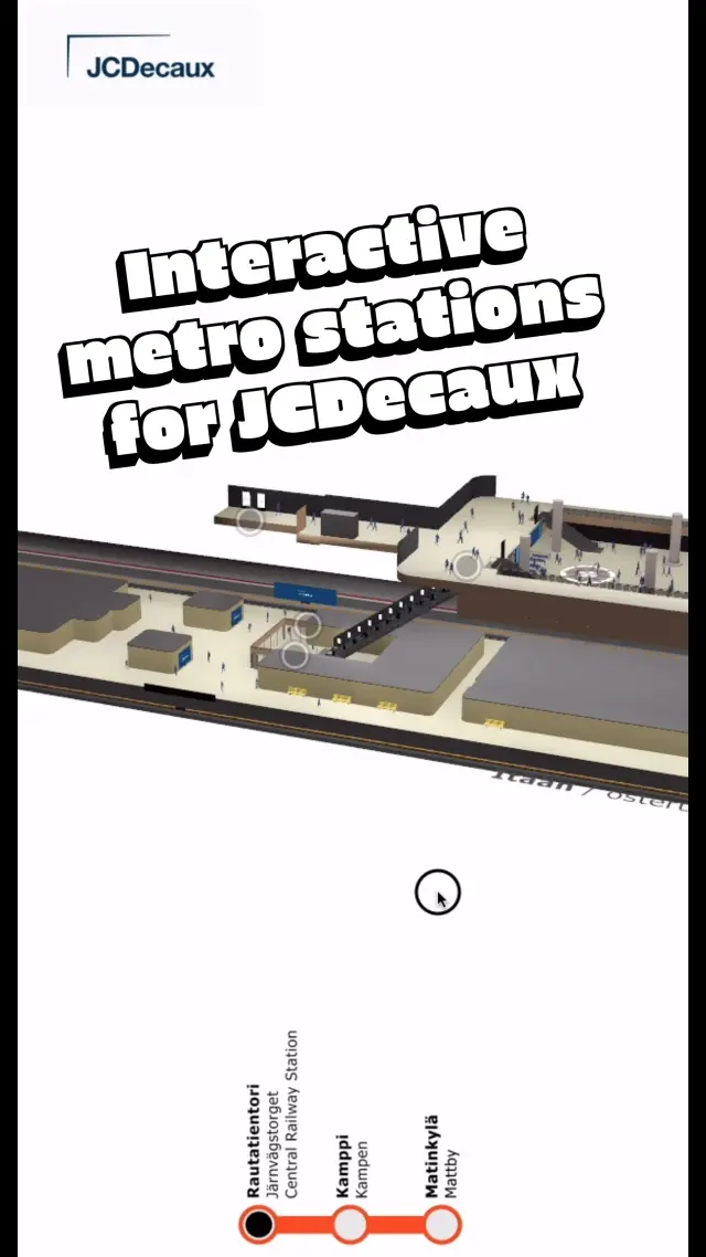 JCDecaux · Helsinki metro digital platform · case reel