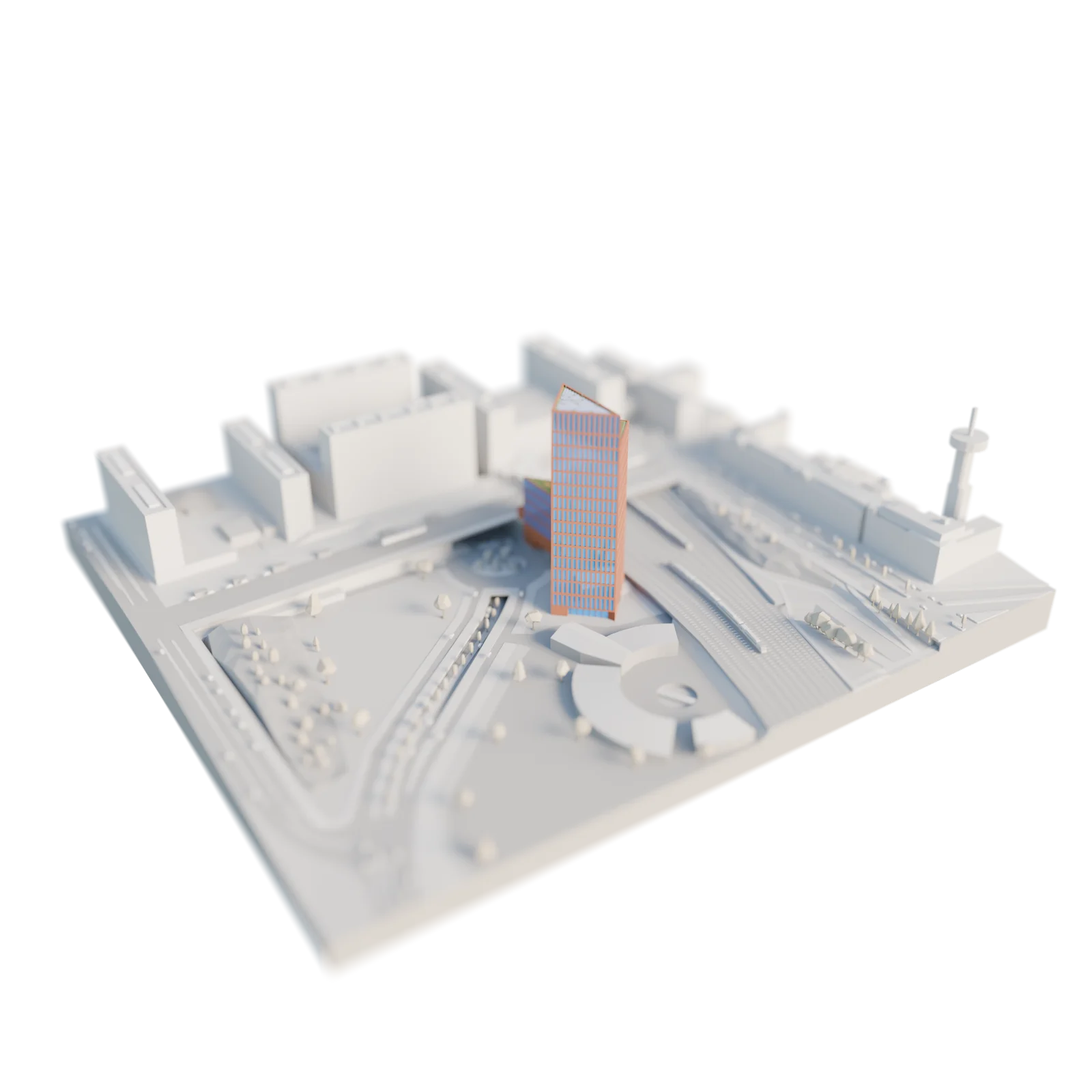 Rendering of the flyAR-created 3D-model used as augmented reality content.