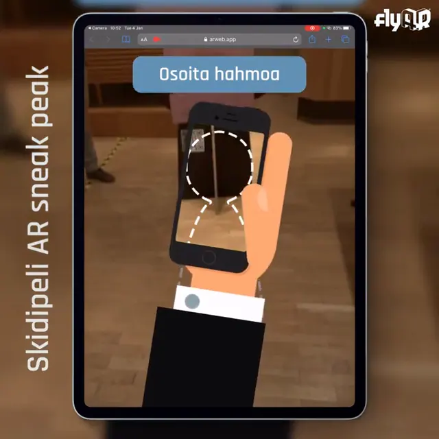 Skidipeli / Skidigame · media literacy AR · case reel