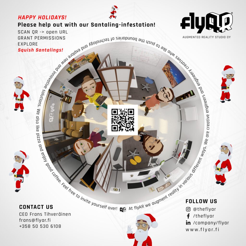 Merry Christmas and Happy Holidayyyys! • flyAR Augmented Reality Studio