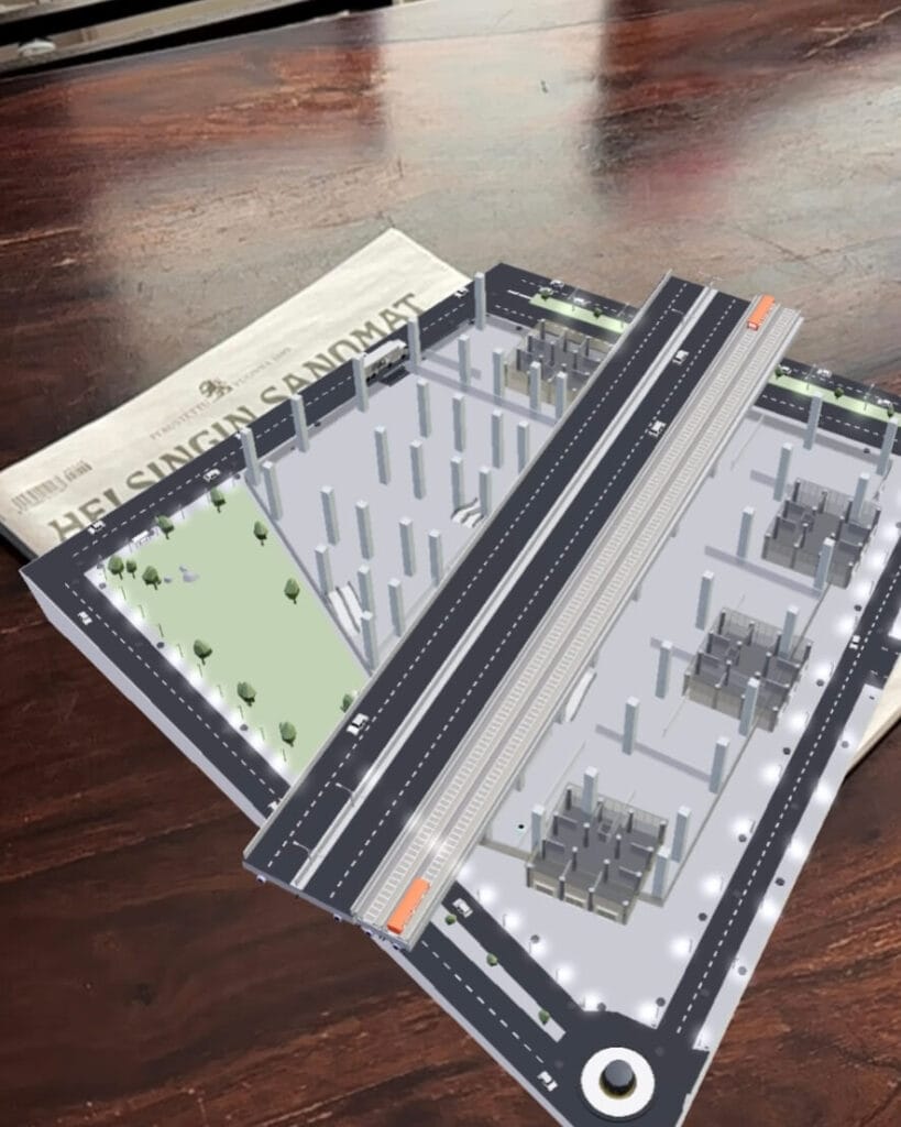 HS front page ad with augmented reality content