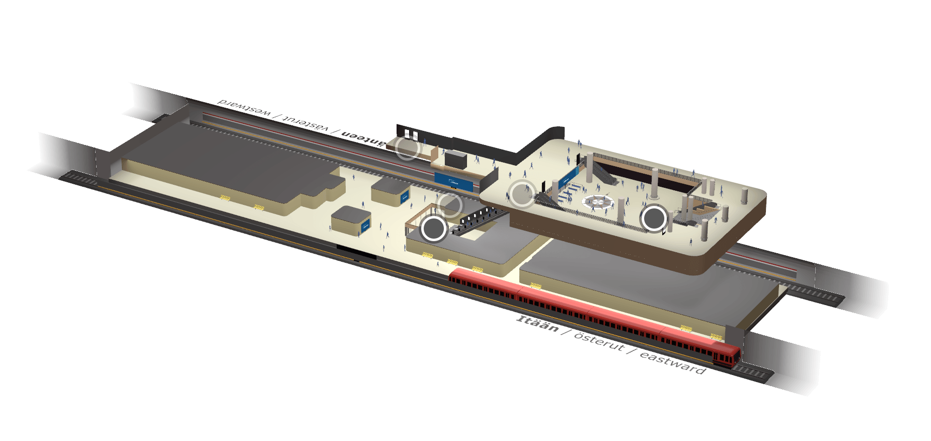 Central railway station metro station